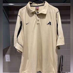 Y2K Nike Team Army Football Polo Cream Size XXL